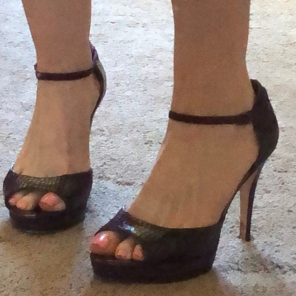 White House black market peep toe sexy pumps 9.5M - Picture 2 of 8